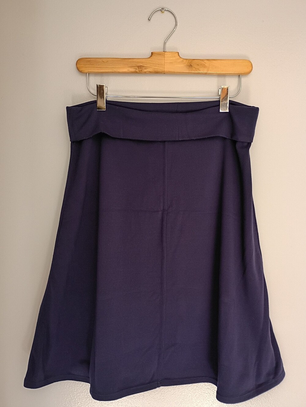 Athleta - Nusa Fold Over A Line Skirt - Navy Blue - Size Medium - VGUC